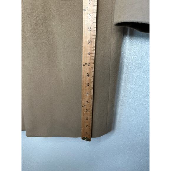 Givenchy Camel Tan Wool & Cashmere Blend Color Block Overcoat 48 / XXL - Picture 13 of 15